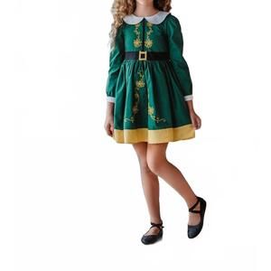 NEW ONLY LITTLE ONCE smiling elf dress in green